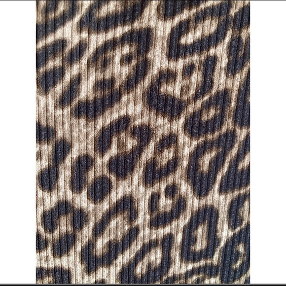 DYNAMITE LONG SLEEVE LEOPARD PRINT DRESS - Picture 6 of 6